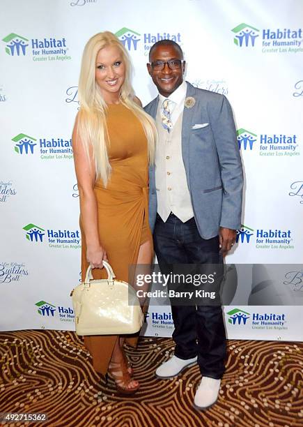 Comic Tommy Davidson and wife Amanda Davidson attend the Habitat For Humanity Of Greater Los Angeles Builders Ball at the Beverly Wilshire Four...