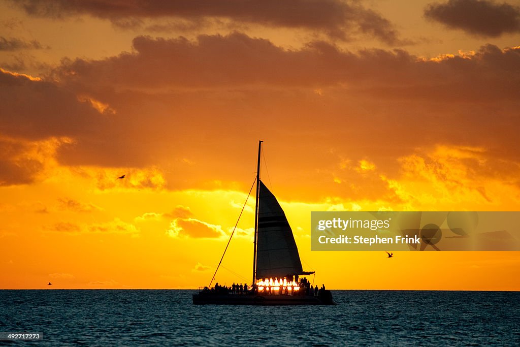 Sunset cruise, Key West.