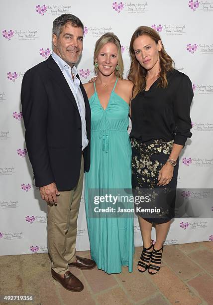 Film producer Gordon Gray, Kristen Gray, and actress/host Jennifer Garner attend The Charlotte And Gwenyth Gray Foundation To Cure Batten Disease...