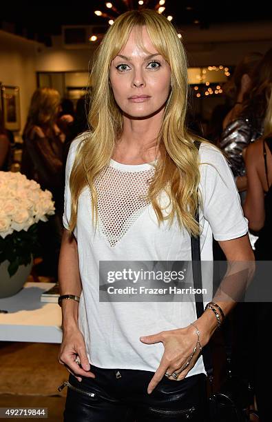 Actress Izabella Scorupco attends the Anine Bing Celebrates Los Angeles Flagship Opening at Anine Bing Boutique on October 14, 2015 in Los Angeles,...