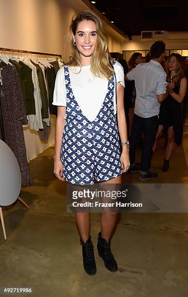 Andrea Schmid of Vogue atends the Anine Bing Celebrates Los Angeles Flagship Opening at Anine Bing Boutique on October 14, 2015 in Los Angeles,...
