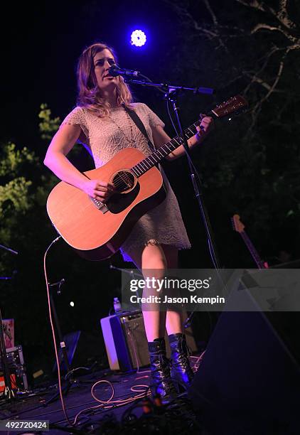 Merritt Lear performs onstage at The Charlotte And Gwenyth Gray Foundation To Cure Batten Disease Fundraiser at Private Residence on October 14, 2015...