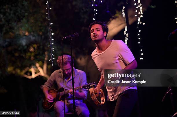 Singer Sameer Gadhia of Young The Giant perform onstage at The Charlotte And Gwenyth Gray Foundation To Cure Batten Disease Fundraiser at Private...