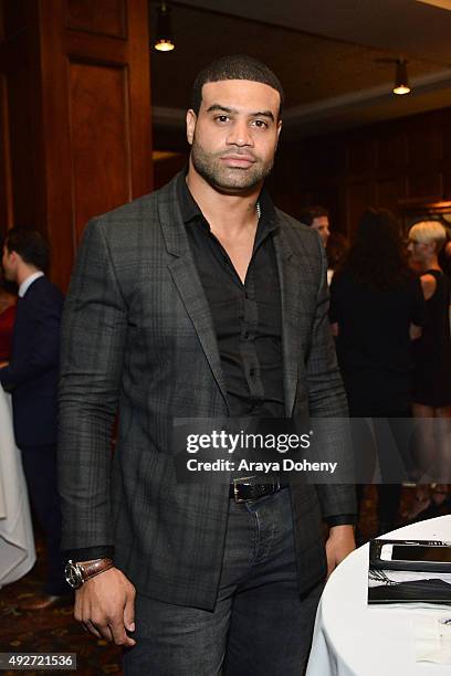 Shawne Merriman attends the Los Angeles Confidential Magzine's Men's Issue event on October 14, 2015 in Los Angeles, California.