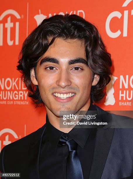 Actor Blake Michael attends the No Kid Hungry Benefit Dinner at Four Seasons Hotel Los Angeles at Beverly Hills on October 14, 2015 in Los Angeles,...