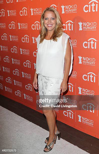 Chef Melissa d'Arabian attends the No Kid Hungry Benefit Dinner at Four Seasons Hotel Los Angeles at Beverly Hills on October 14, 2015 in Los...