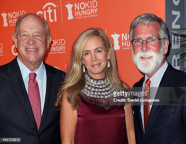 Share Our Strength CEO Billy Shore, Williams-Sonoma brand president Janet Hayes and Share Our Strength president Tom Nelson attend the No Kid Hungry...