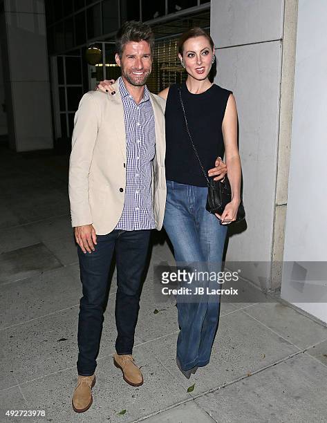 Kyle Martino and Eva Amurri attend the West Coast Launch of Women's Brain Health Initiative on October 14, 2015 in Beverly Hills, California.