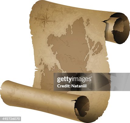 Old Map Path Vector Old Map High-Res Vector Graphic - Getty Images