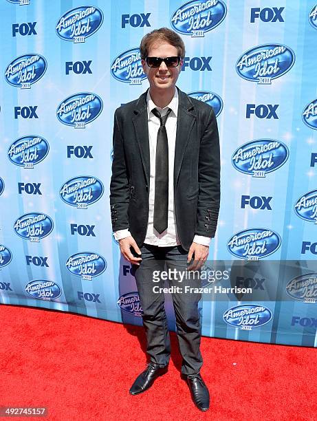 Singer Scott MacIntyre attends Fox's "American Idol" XIII Finale at Nokia Theatre L.A. Live on May 21, 2014 in Los Angeles, California.