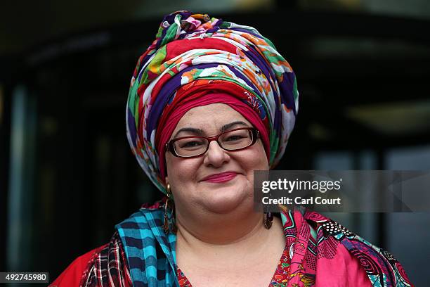 Kids Company founder Camila Batmanghelidjh arrives to attend a select committee hearing at Portcullis House on October 15, 2015 in London, England....