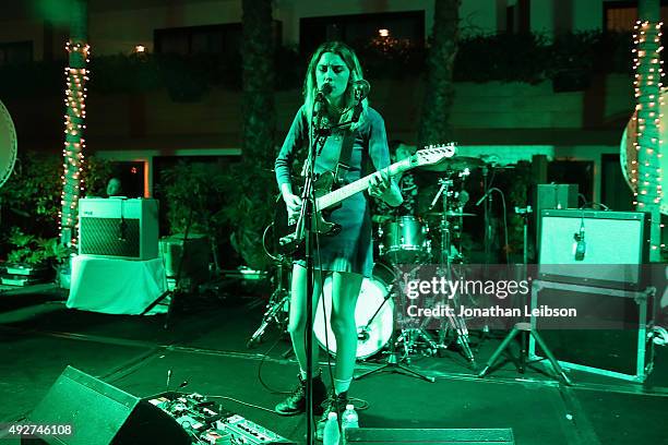 Wolf Alice performs at the Flaunt Magazine And AG Celebrate The LA launch Of The CALIFUK Issue At The Hollywood Roosevelt at Hollywood Roosevelt...