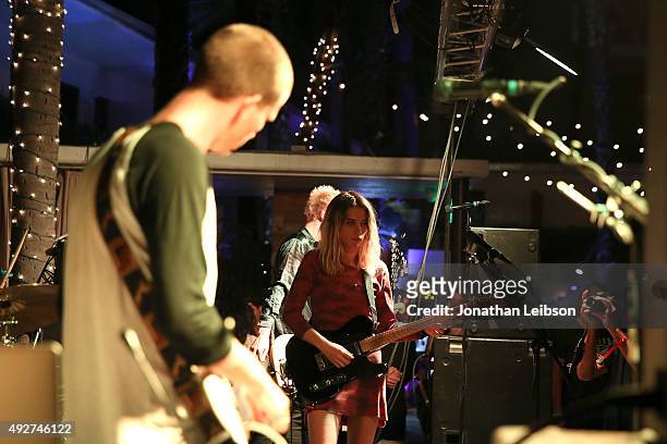 Wolf Alice performs at the Flaunt Magazine And AG Celebrate The LA launch Of The CALIFUK Issue At The Hollywood Roosevelt at Hollywood Roosevelt...