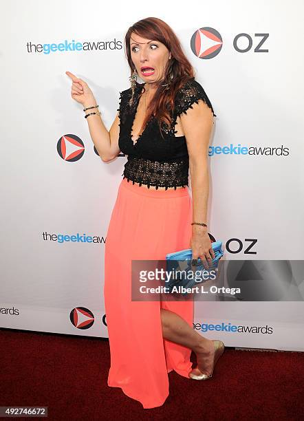 Producer Kristen Nedopak of The Geekies at the "Day of the Creator" Geekie Awards Pre-Party for nominees held at Hotel Figueroa on October 14, 2015...