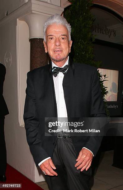 Nicky Haslam attending the annual Irish evening at Sotheby's to raise money for eye charity Orbis on May 21, 2014 in London, England.