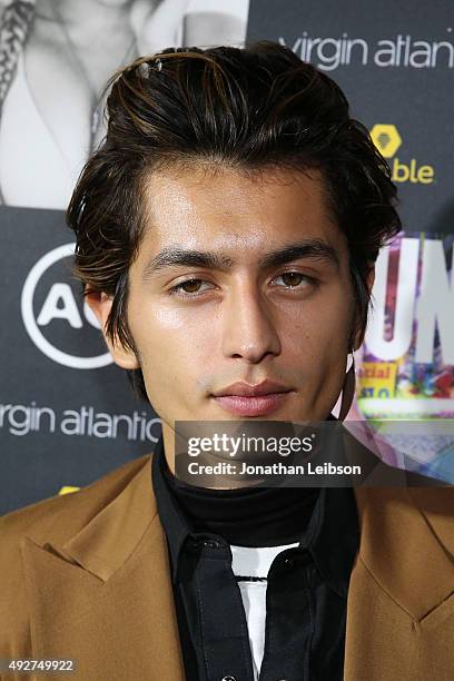 Justin Barco attends the Flaunt Magazine And AG Celebrate The LA launch Of The CALIFUK Issue At The Hollywood Roosevelt at Hollywood Roosevelt Hotel...