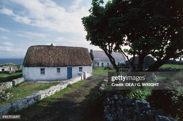 House on the island of Inish Mor, Aran Islands, County Galway, Ireland.