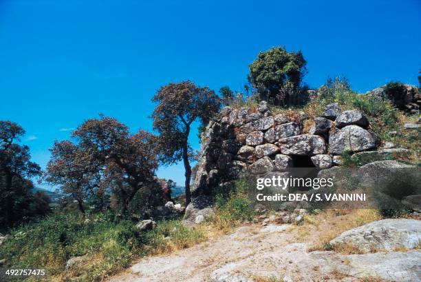 Nuraghe , Nuragic civilization, Tempio Pausania, Sardinia, Italy.