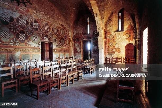 Hall of the slap, Papal palace , 13th century, Anagni, Lazio, Italy.