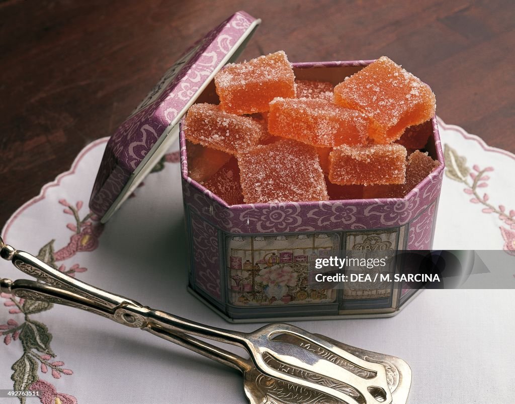 Cotognata, sweets made quince and sugar