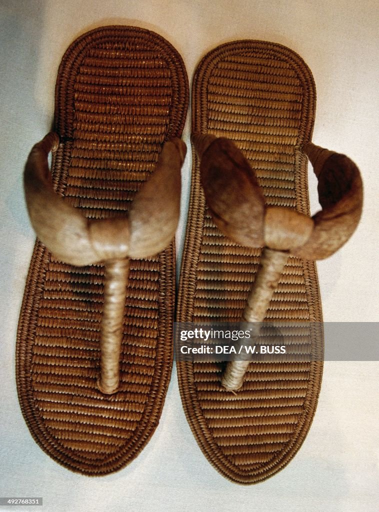 Papyrus sandals...