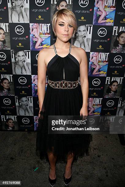 Tina Majorino attends the Flaunt Magazine And AG Celebrate The LA launch Of The CALIFUK Issue At The Hollywood Roosevelt at Hollywood Roosevelt Hotel...