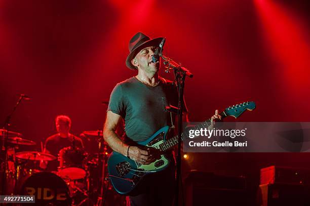 Mark Gardener from Ride plays live at O2 Academy Brixton on October 14, 2015 in London, England.