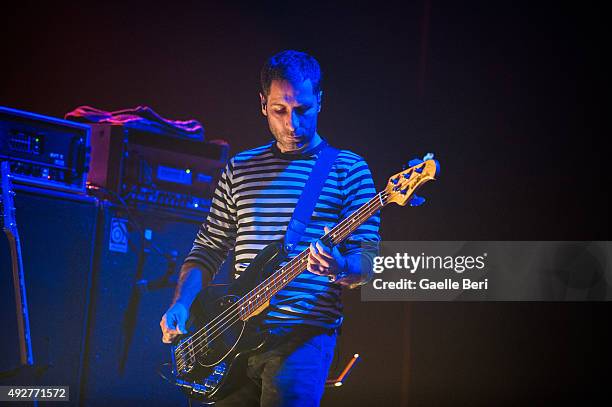 Steve Queralt from Ride performs live at O2 Academy Brixton on October 14, 2015 in London, England.