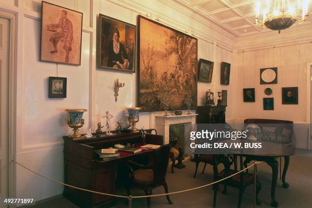 Room in the museum dedicated to the poetess Anna Akhmatova Andreevna, Sheremetev Palace, St Petersburg , Russia.