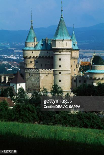 Bojnice castle , neo-Gothic style, Slovakia.