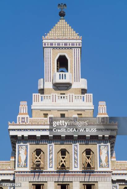 Art Deco style Bacardi building Old Havana , Cuba.