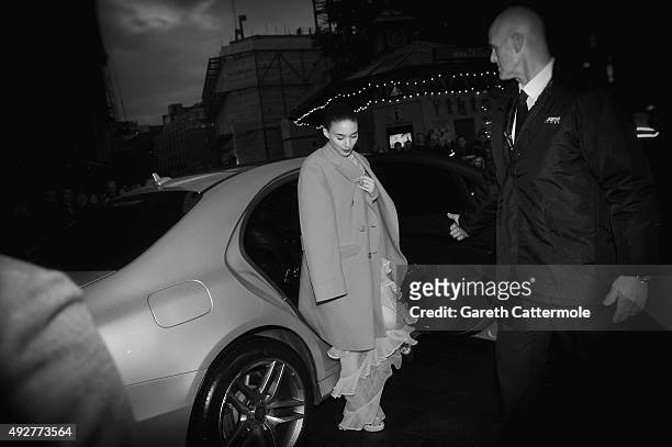 Rooney Mara arrives at the 'Carol' American Express Gala during the BFI London Film Festival, at the Odeon Leicester Square on October 14, 2015 in...