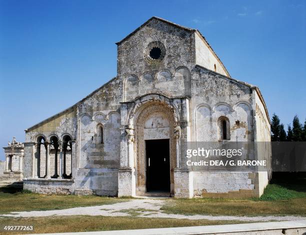 Santa Maria di Cerrate Abbey, 11th-13th century, near Squinzano, Salento, Apulia, Italy.