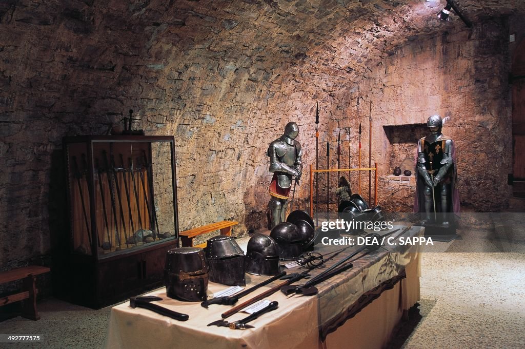 Hall of weapons and armour...