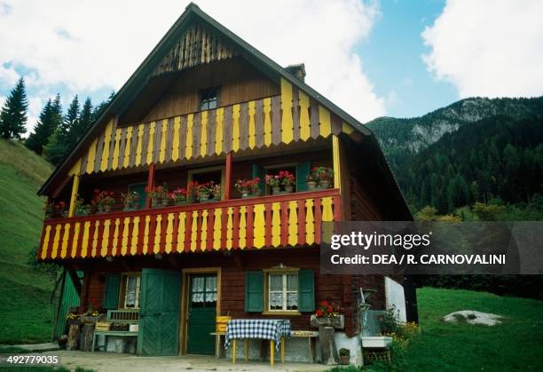 Chamois inn, Cima Bella, Valley of Ugovizza, Carnic Alps, Friuli-Venezia Giulia, Italy.