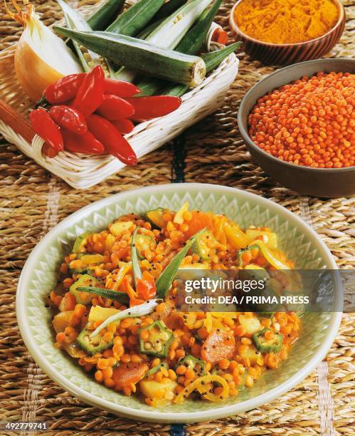 Red lentil curry, Malaysia.
