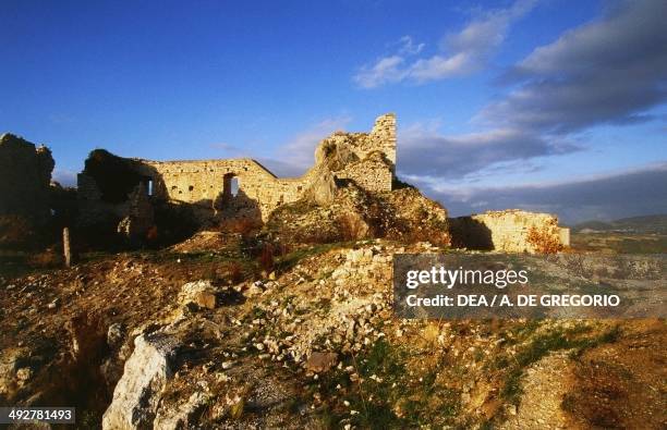 Ruins of San Felice castle, Bagnoli del Trigno, Molise, Italy.