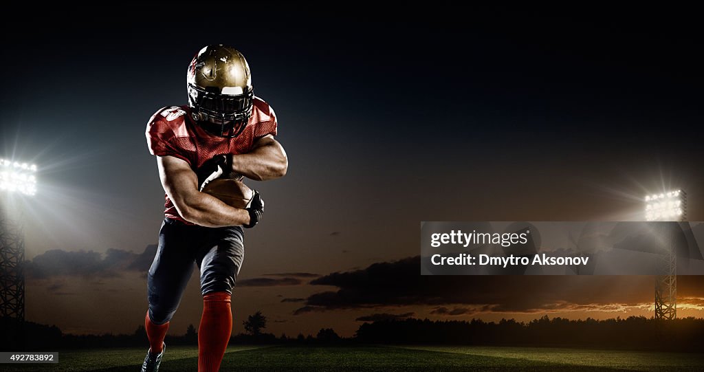 Futebol americano em ação