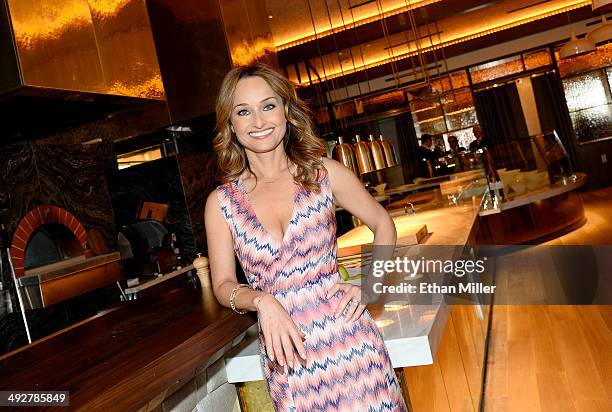 Television personality and chef Giada De Laurentiis poses in her new restaurant called Giada at The Cromwell Las Vegas on May 21, 2014 in Las Vegas,...