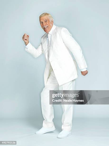 Tv presenter and comedian Bruce Forsyth is photographed for the Daily Mail on August 24, 2015 in Wentworth, England.