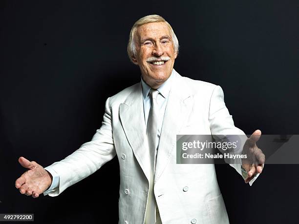 Tv presenter and comedian Bruce Forsyth is photographed for the Daily Mail on August 24, 2015 in Wentworth, England.