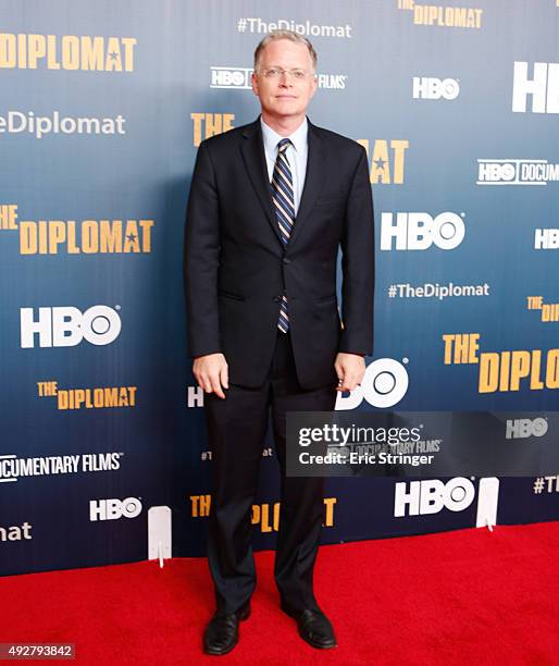 David Rohde attends the HBO premiere of "The Diplomat" at Time Warner Center on October 14, 2015 in New York City.