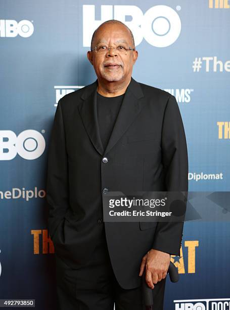 Henry Louis Gates Jr. Attends the HBO premiere of "The Diplomat" at Time Warner Center on October 14, 2015 in New York City.