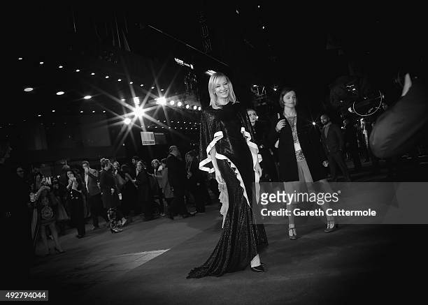 Cate Blanchett attends the 'Carol' American Express Gala during the BFI London Film Festival, at the Odeon Leicester Square on October 14, 2015 in...