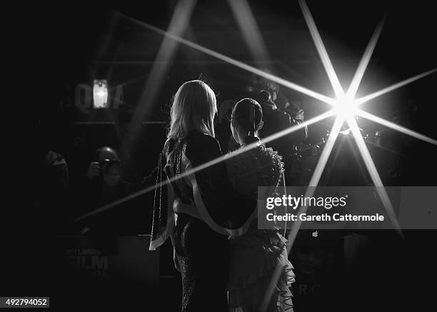 Cate Blanchett and Rooney Mara attend the 'Carol' American Express Gala during the BFI London Film Festival, at the Odeon Leicester Square on October...