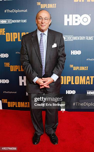 Marshall Soneshine attends the HBO premiere of "The Diplomat" at Time Warner Center on October 14, 2015 in New York City.