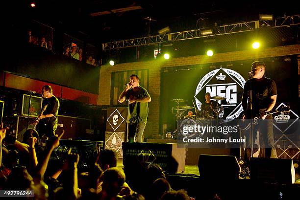 New Found Glory perform at Revolution on October 14, 2015 in Fort Lauderdale, Florida.