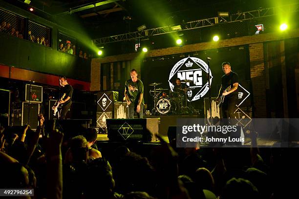 New Found Glory perform at Revolution on October 14, 2015 in Fort Lauderdale, Florida.