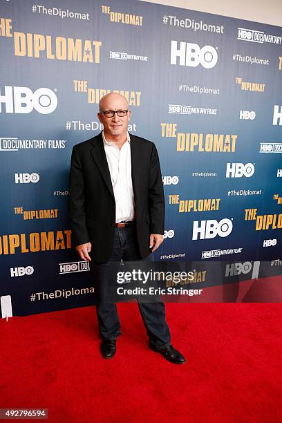 Alex Gbney attends the HBO premiere of "The Diplomat"at Time Warner Center on October 14, 2015 in New York City.