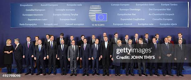 High Representative for Foreign Affairs and Security Policy Federica Mogherini, Austrian Federal Chancellor Werner Faymann, Estonian Prime Minister...